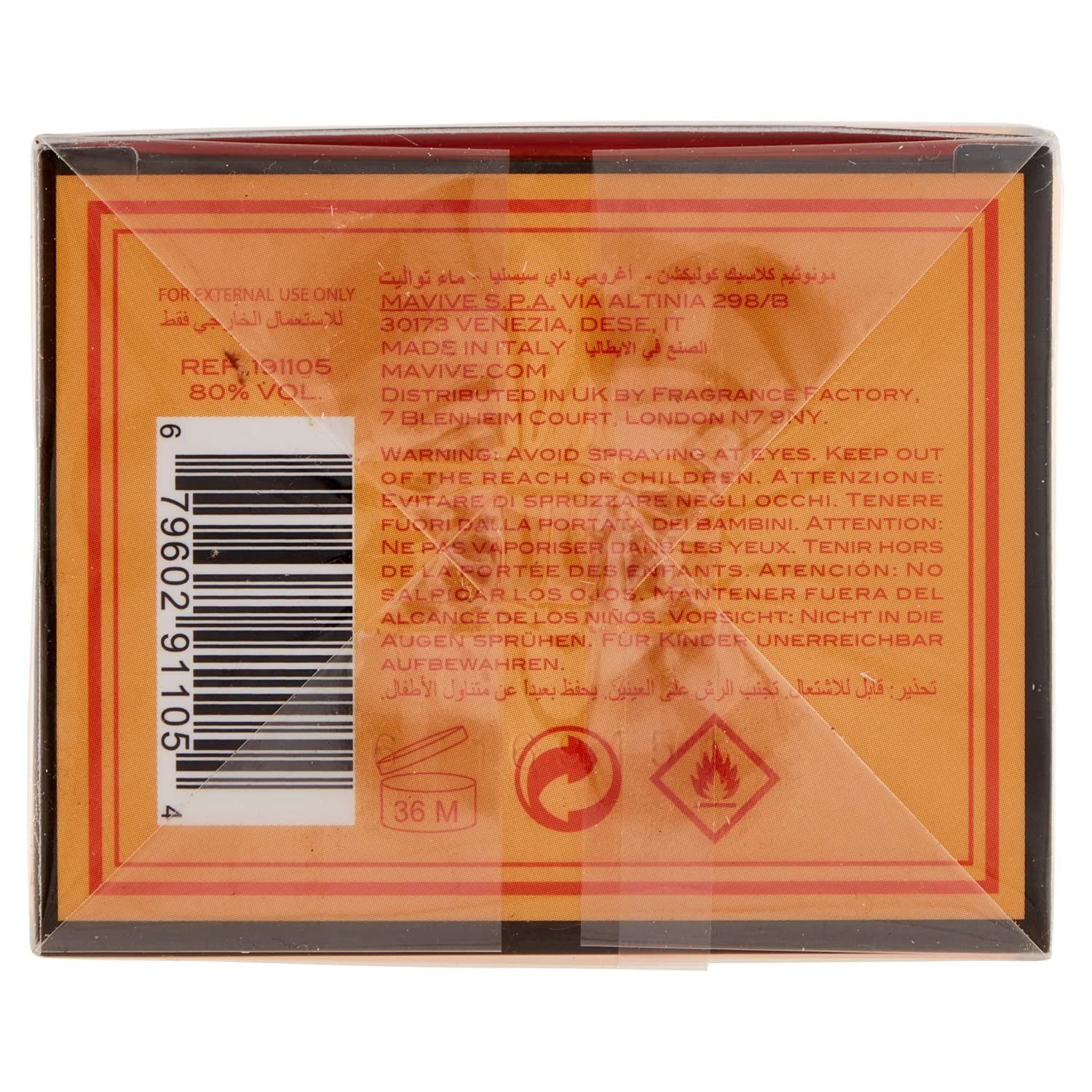 Confezione con testo e avvertenze. Contiene informazioni sugli ingredienti.