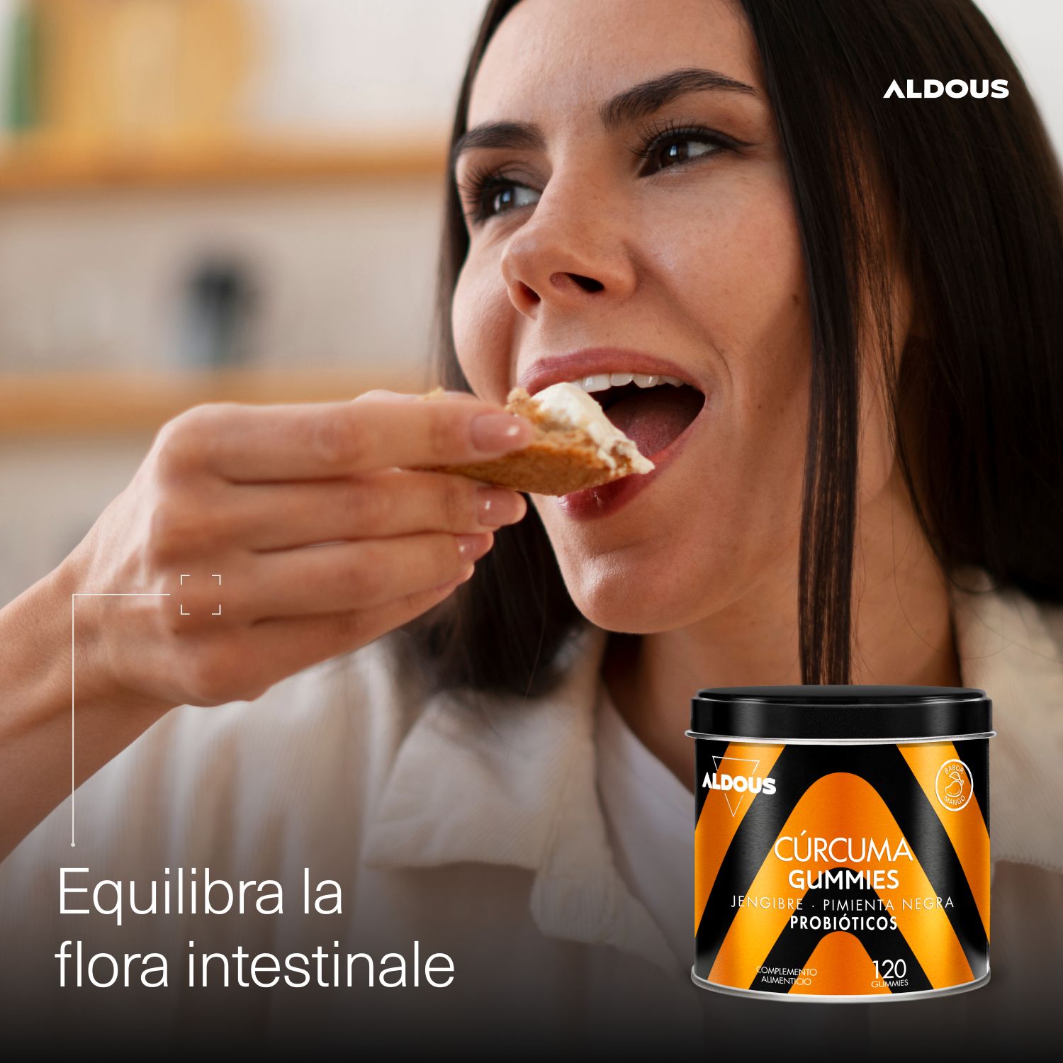 Aldous - Curcuma con Probiotici Gummies - Antinfiammatorio Naturale