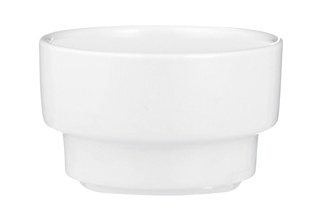 Base bianca per set per germogli. Forma rotonda, a gradini.