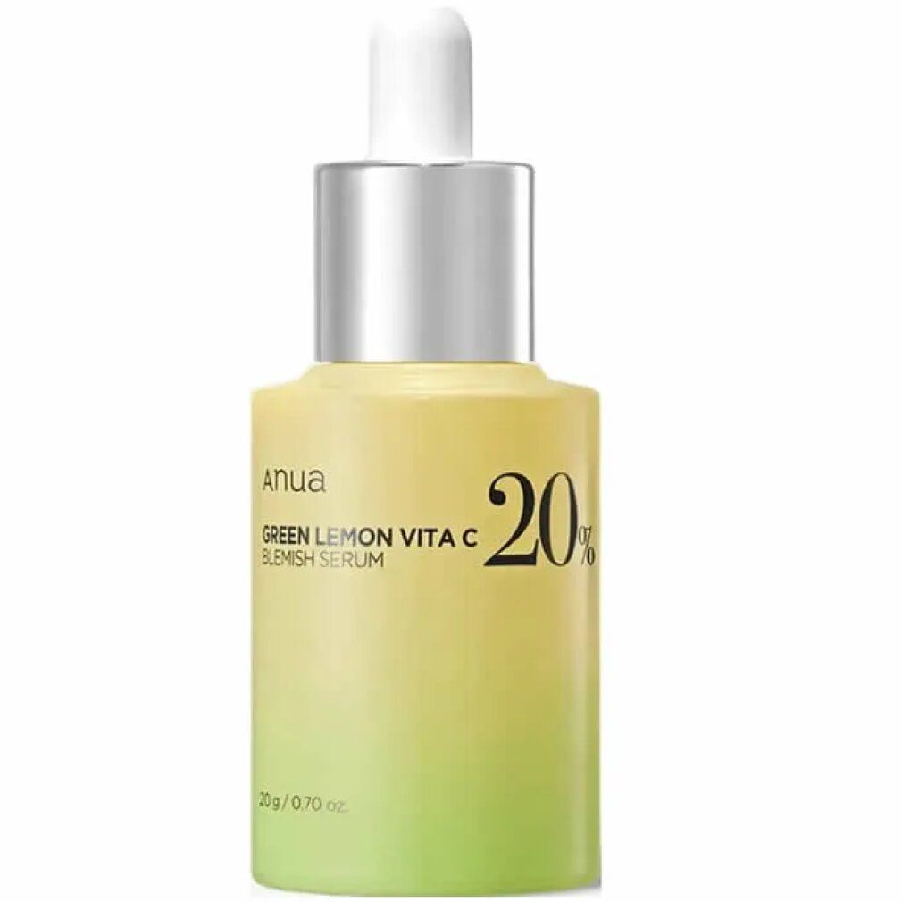 Siero Anua Green Lemon Vita C anti-macchie, flacone con contagocce, 20% Vitamina C.
