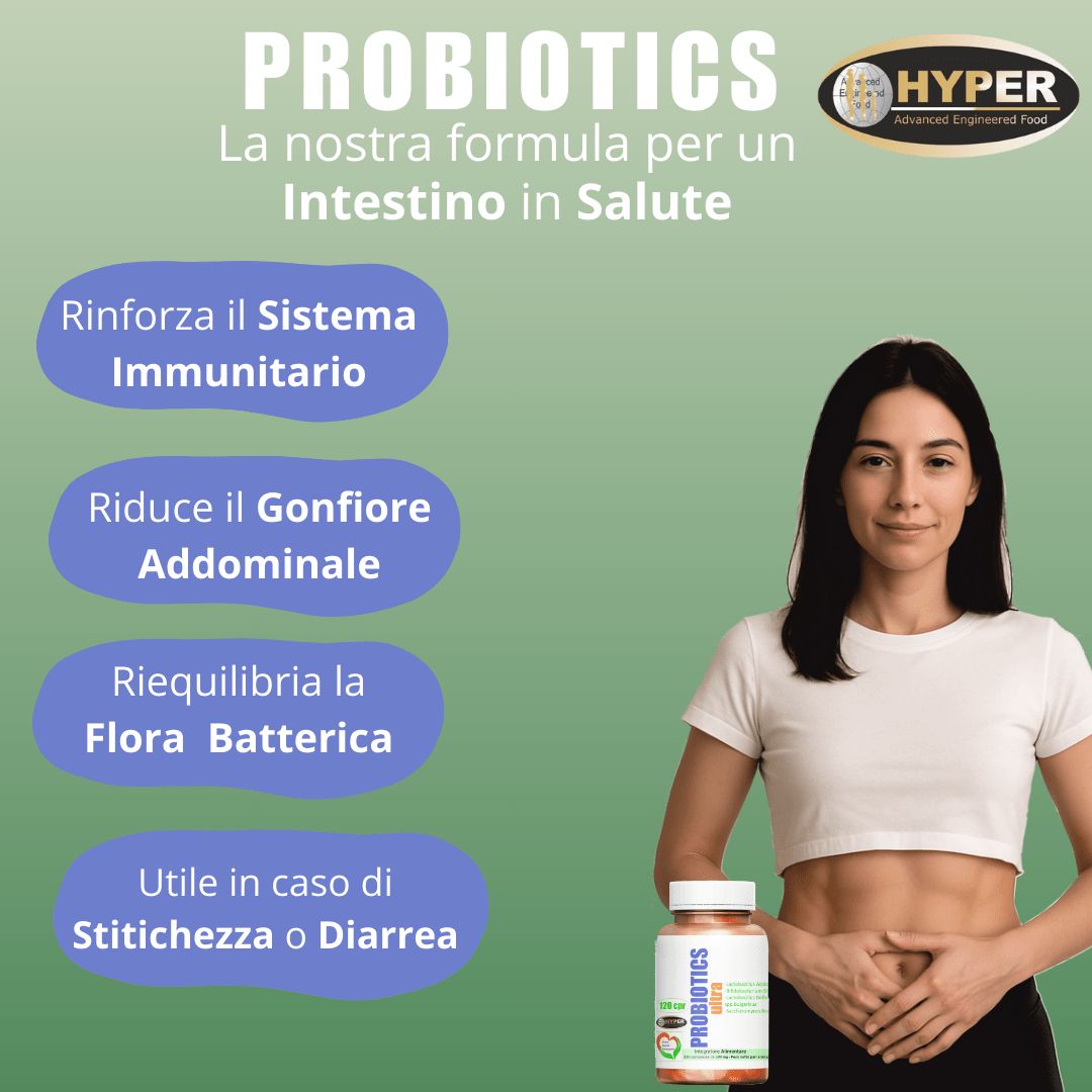 Probiotics Ultra – Integratore Alimentare di Fermenti Lattici Vivi a Rilascio Prolungato