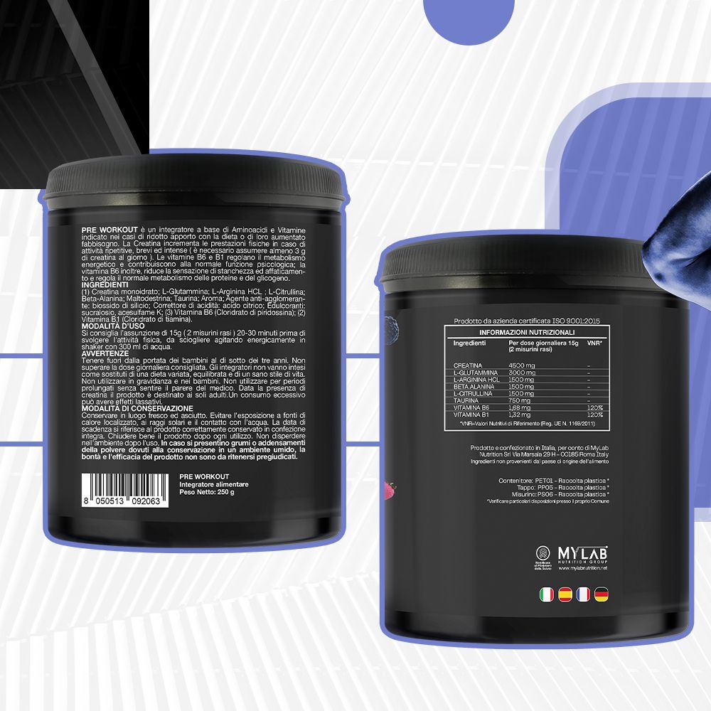 T-Rex Integratori Pre Workout frutti di bosco 250 g