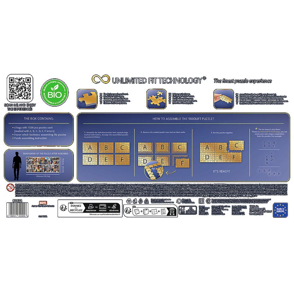 Marvel - Across The Comic Universe - Puzzle uft 9000 pezzi