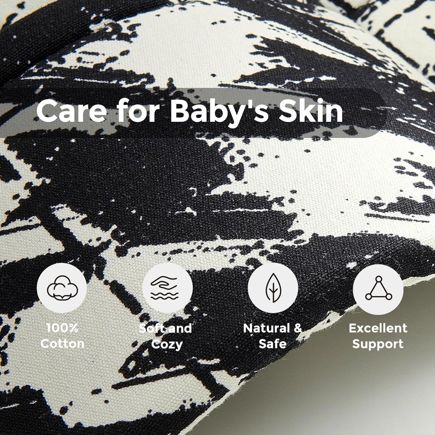Momcozy Marsupio per Bambini Leggero e Traspirante con Motivo a Quadri Bianco e Nero