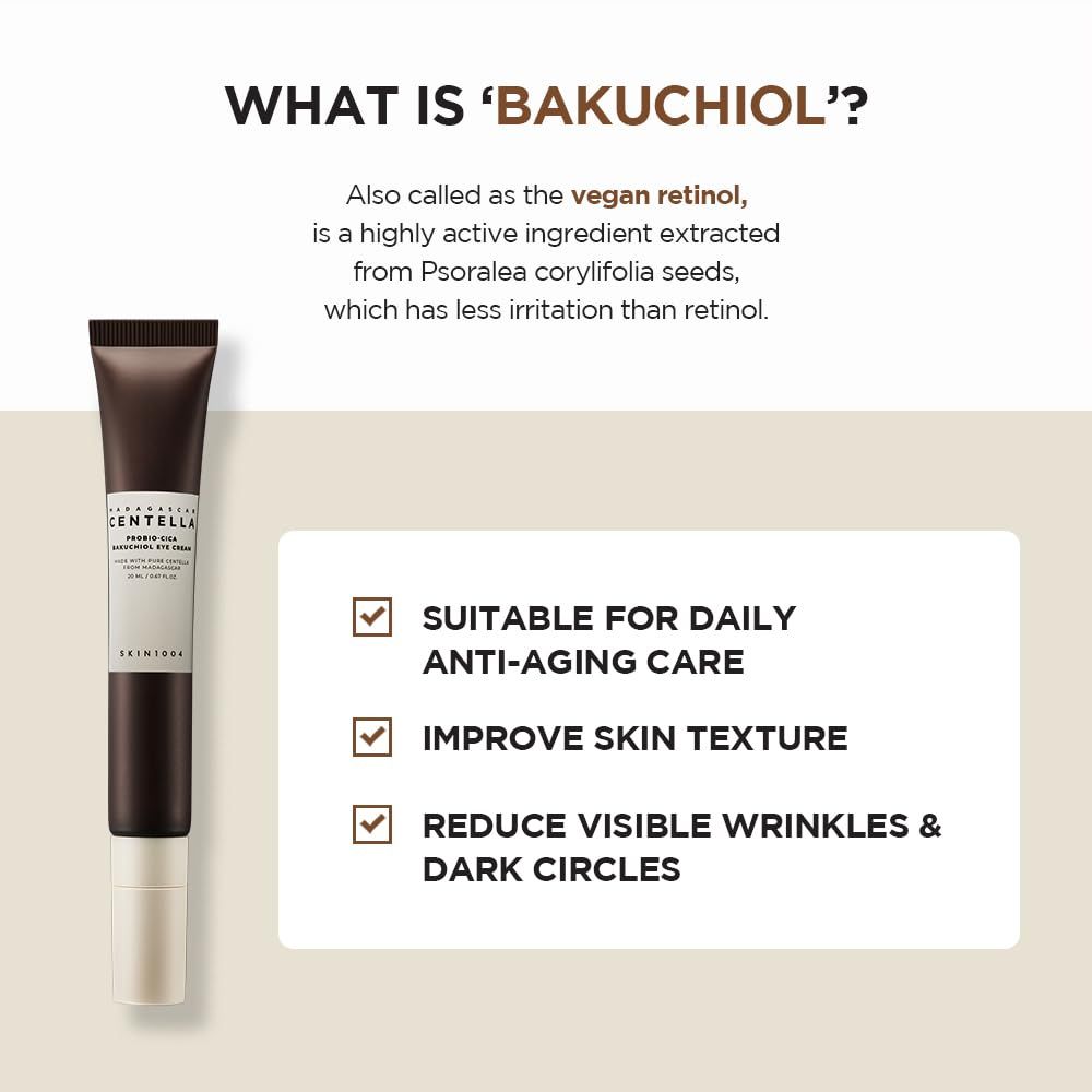 SKIN1004 Madagascar Centella Probio-Cica Bakuchiol Crema contorno occhi