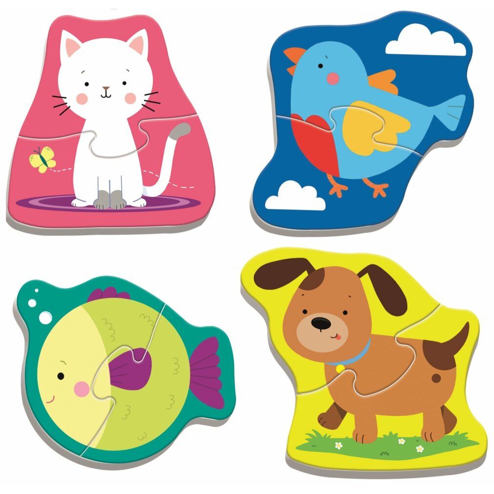 trefl Baby puzzle animals 4x2 parti