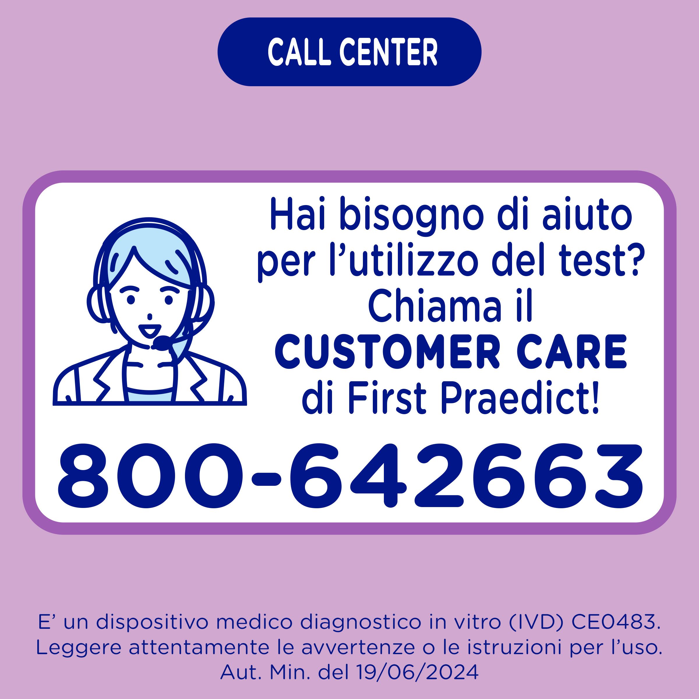 First Praedict - Self Test Rilevazione Sangue Occulto nelle Feci, Kit per il Benessere Intestinale