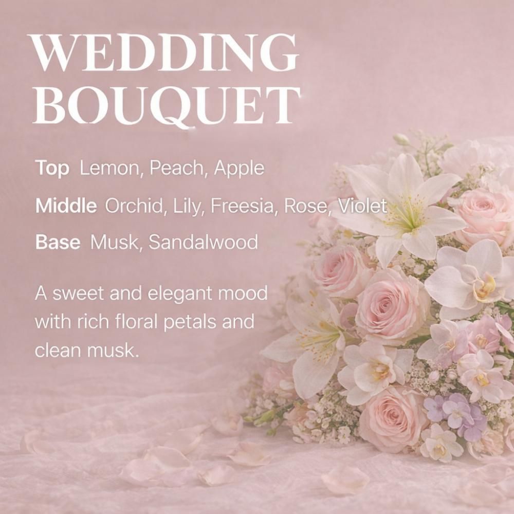 Crema KUNDAL Volume & Fixing Curl, Wedding Bouquet, avvolta in tessuto delicato.