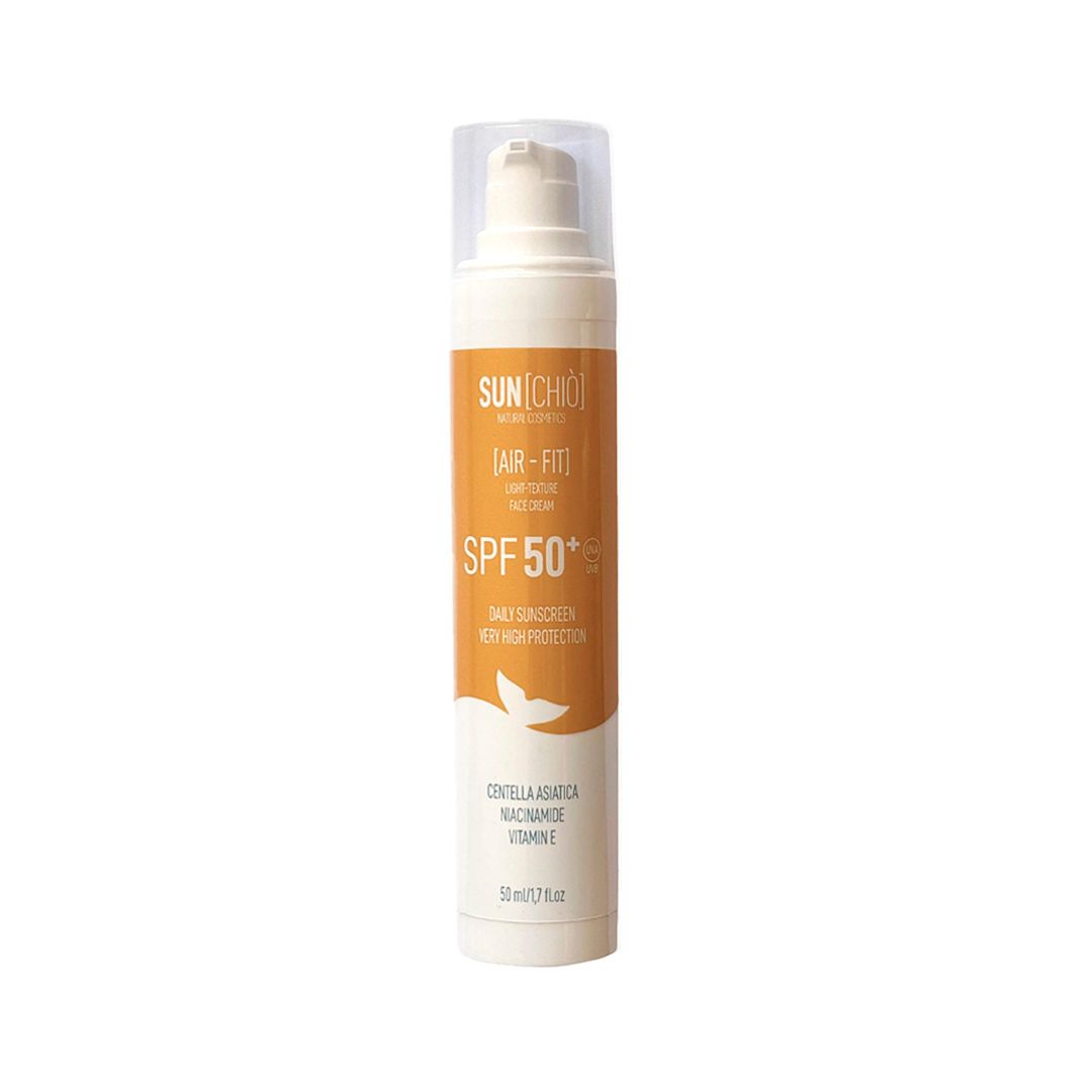 Chiò Skincare, Sunchiò AIR-FIT Crema Solare Viso SPF50+, Protezione Molto Alta, Texture Leggera