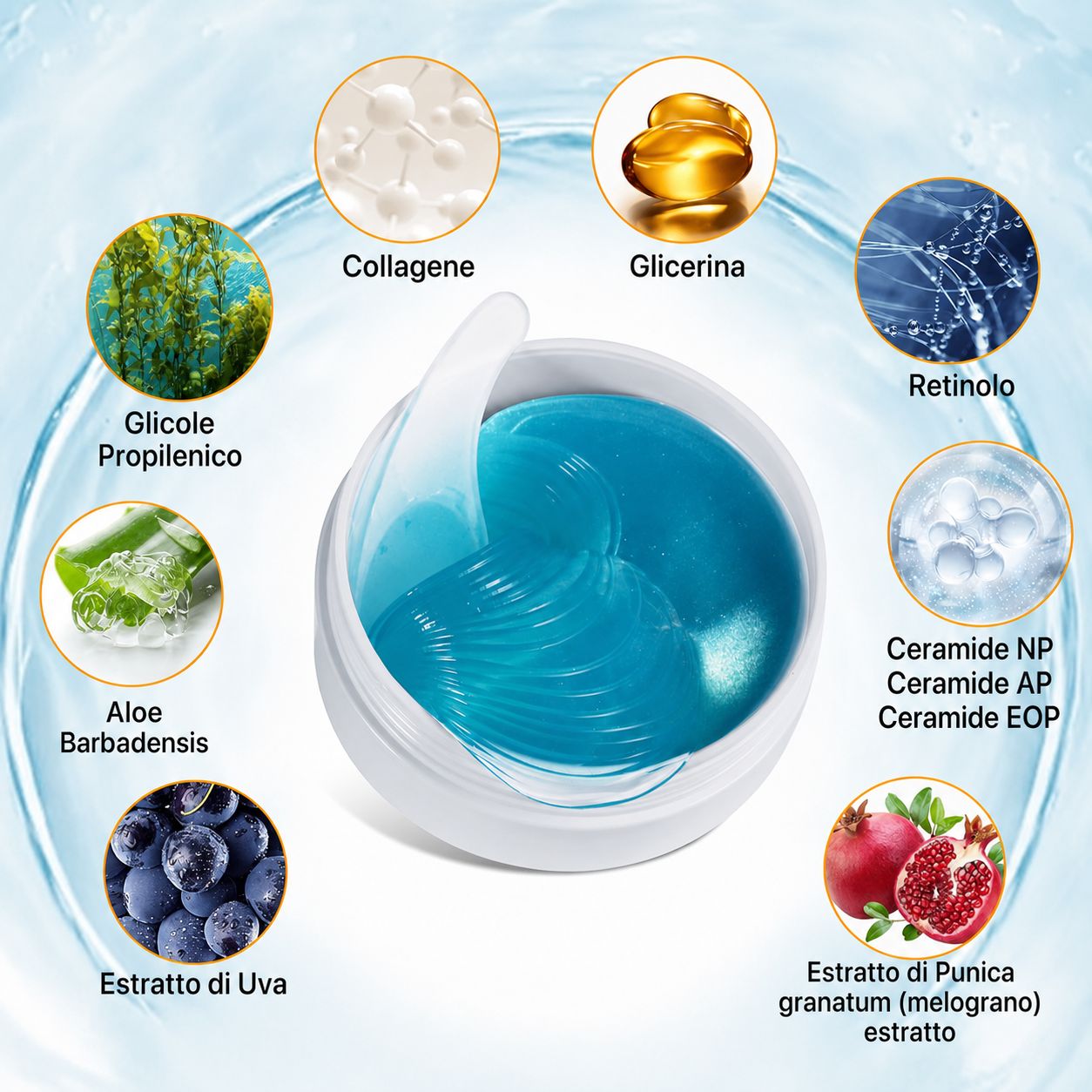 Abodiuss patch occhi al collagene