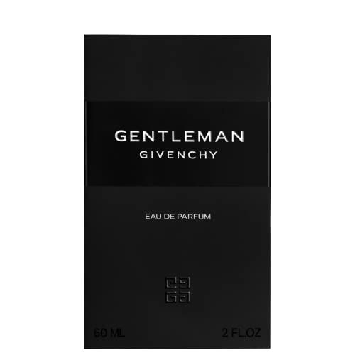 Confezione nera con scritta bianca GENTLEMAN GIVENCHY e Eau de Parfum. 60 ml e 2 FL.OZ.