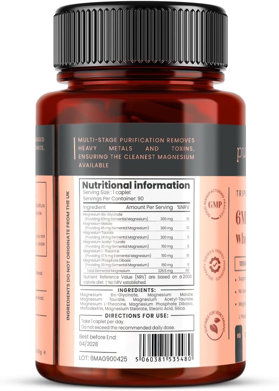 Retro del flacone con informazioni sul prodotto. Contiene informazioni nutrizionali, ingredienti e istruzioni per l'uso.