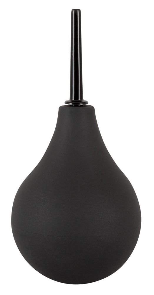 Plug nero in silicone con base larga.
