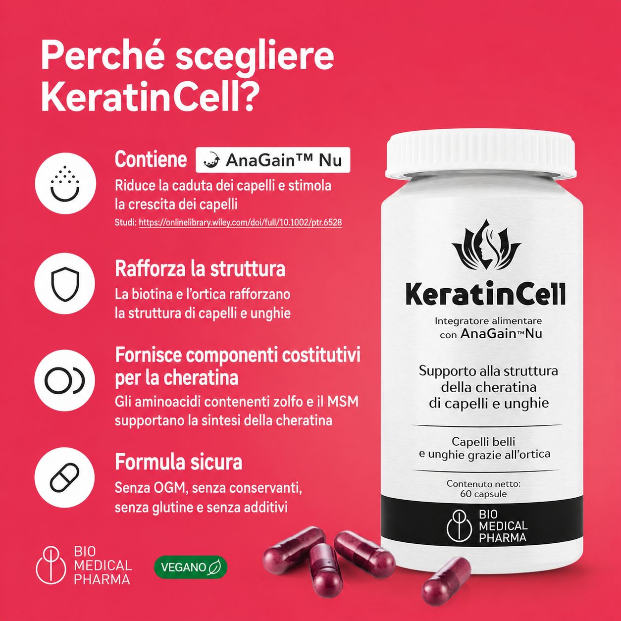 Bio Medical Pharma Capsule di Cheratina