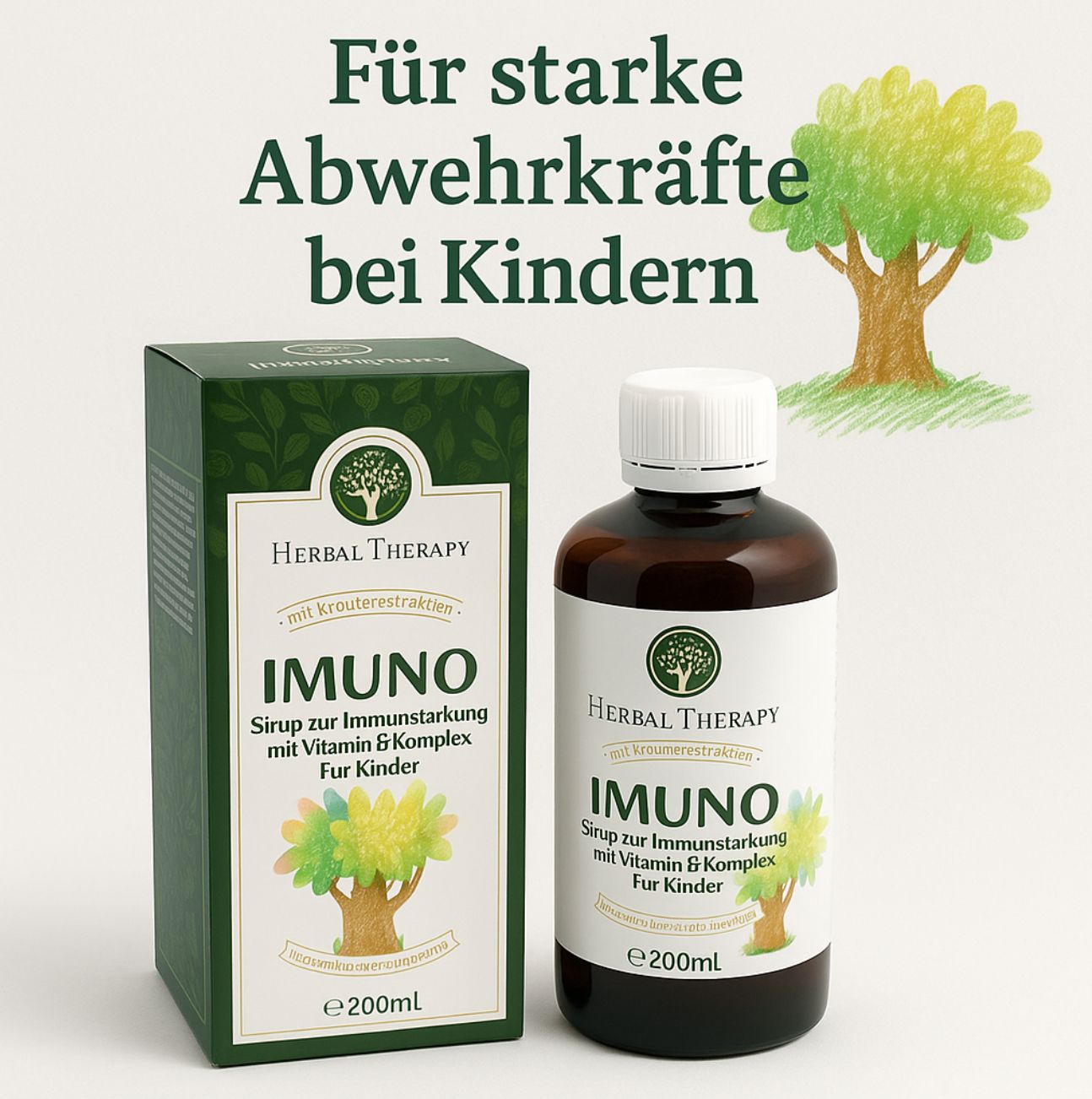 Herbal Therapy Sciroppo immunostimolante con complesso di vitamina B per bambini