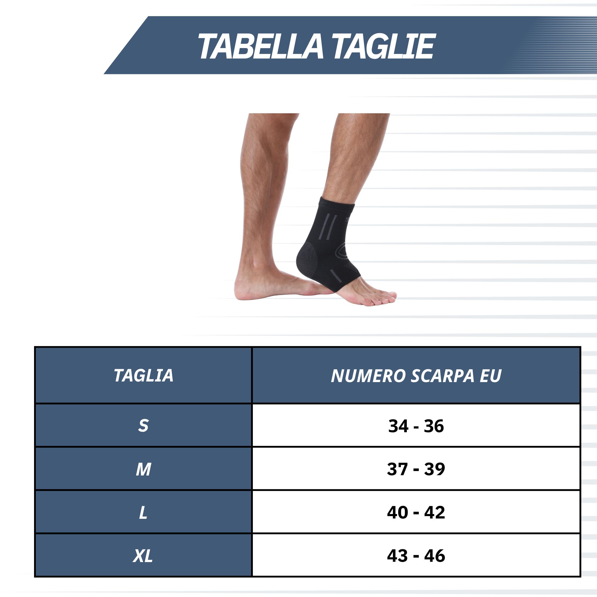 Istruzioni per indossare un tutore per spalla in quattro passaggi.