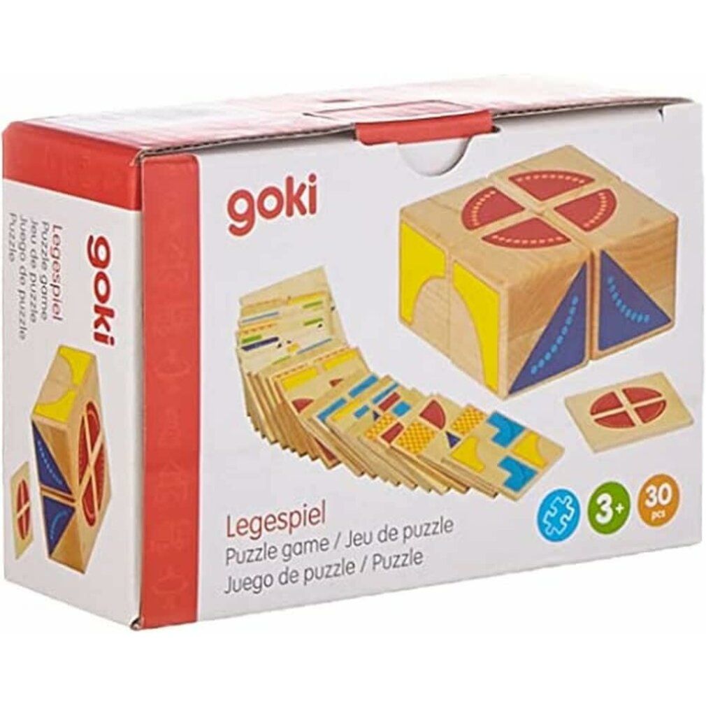 Cubetti di Goki con motivi di legno