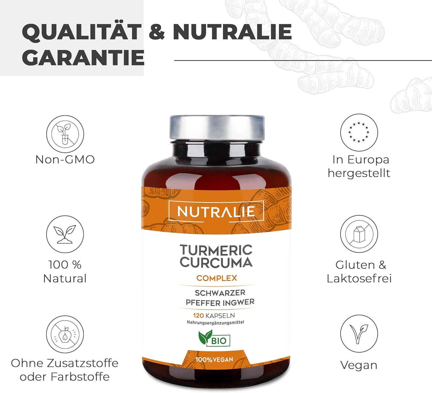 Nutralie Curcuma Capsule Biologiche Alto Dosaggio