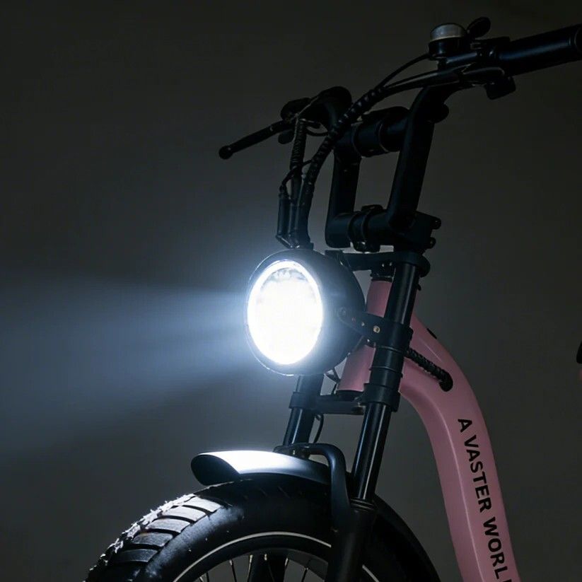 AVDL T7 Bicicletta elettrica da città con portapacchi posteriore, batteria 48V 18Ah