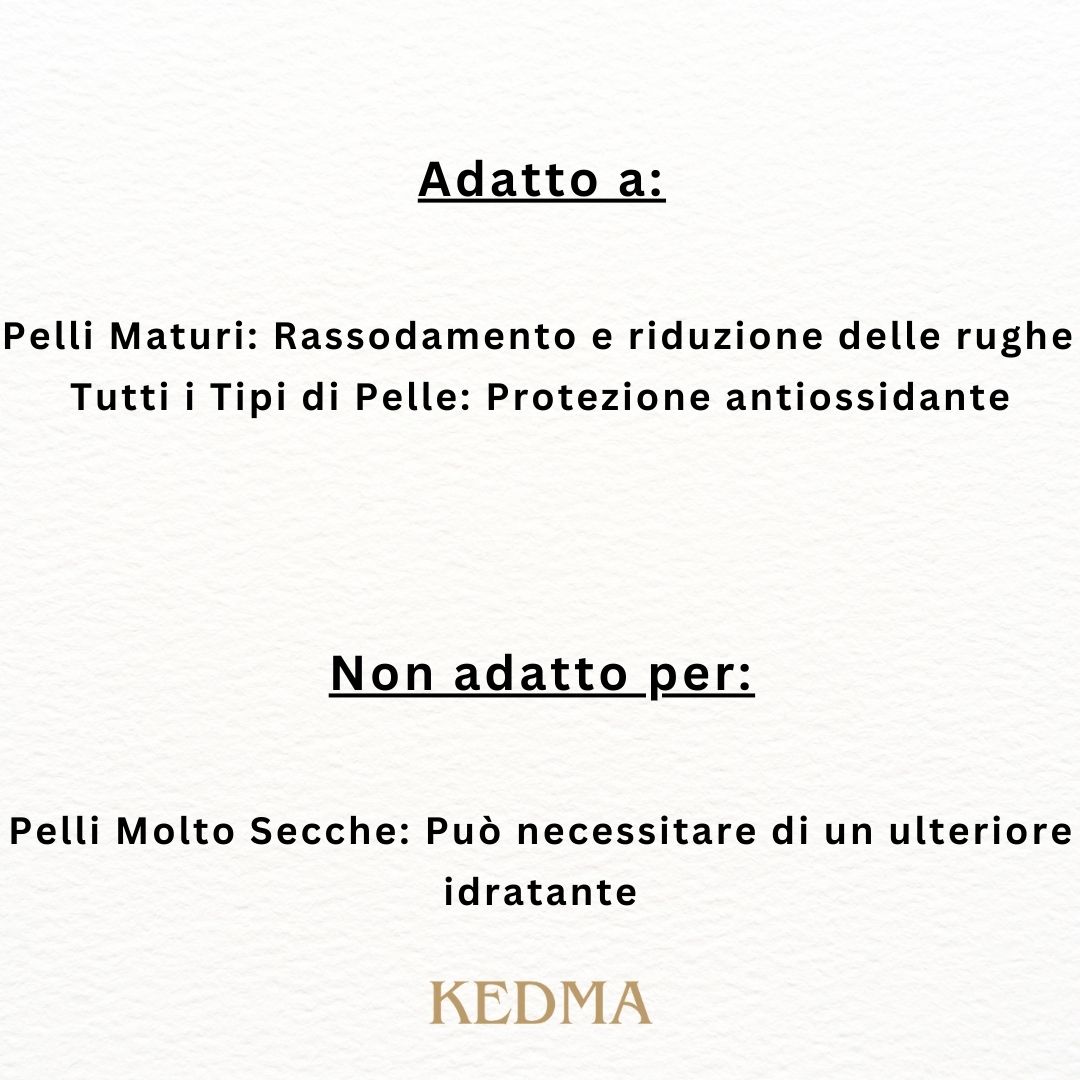 Kedma - Siero Anti-Età Platinum con Q10 e Multivitamine
