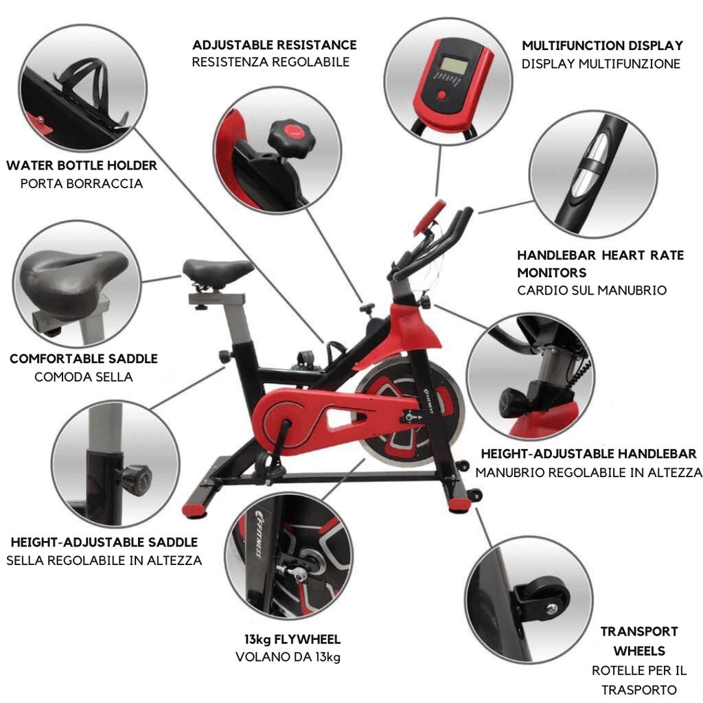 FFitness Spin Bike - Indoor Cycling Fly FF