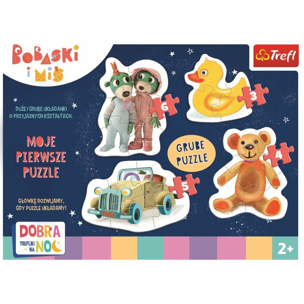 Puzzle per bambini Buonanotte, Treblets 4in1 (3,4,5,6 pezzi)