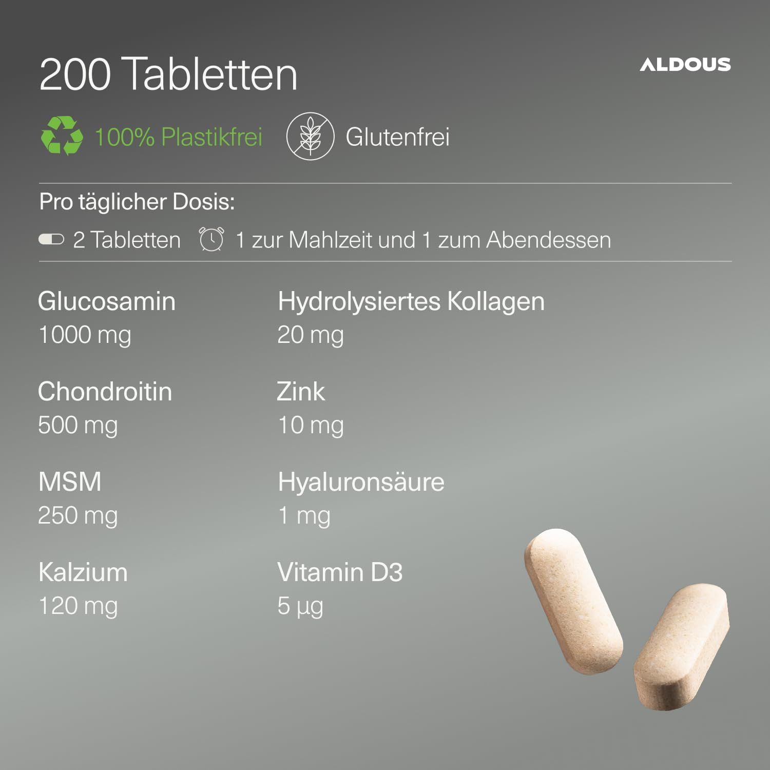 Aldous Compresse di Glucosamina e Condroitina