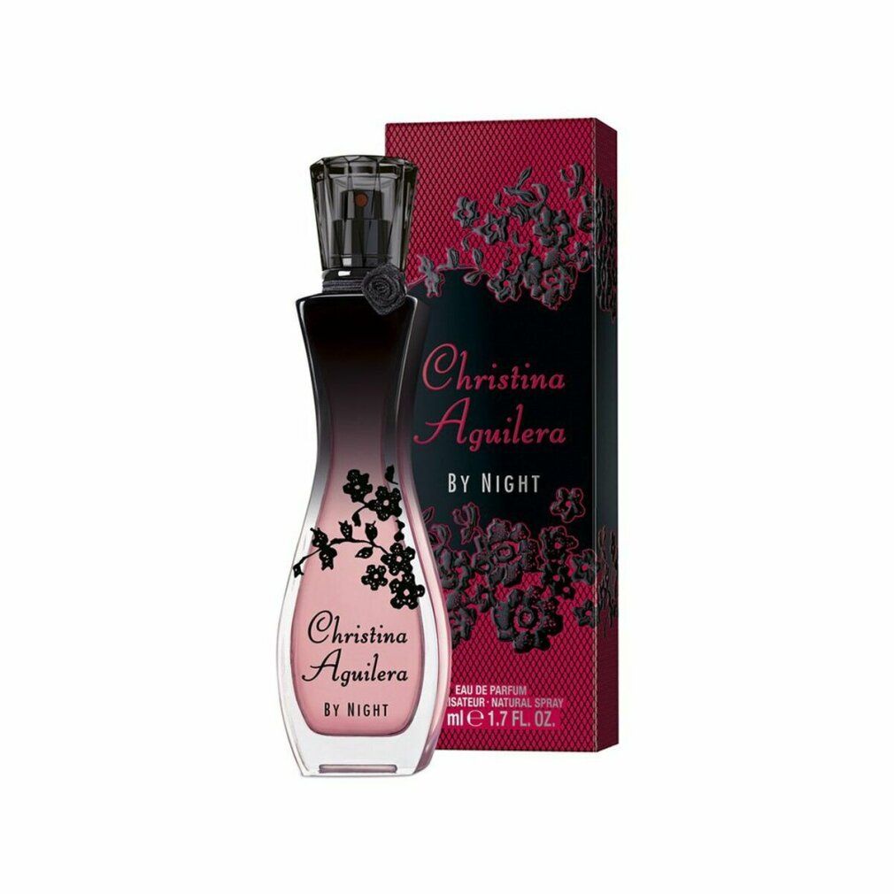 Spray Eau de Parfum Christina Aguilera By Night e scatola, 50 ml.
