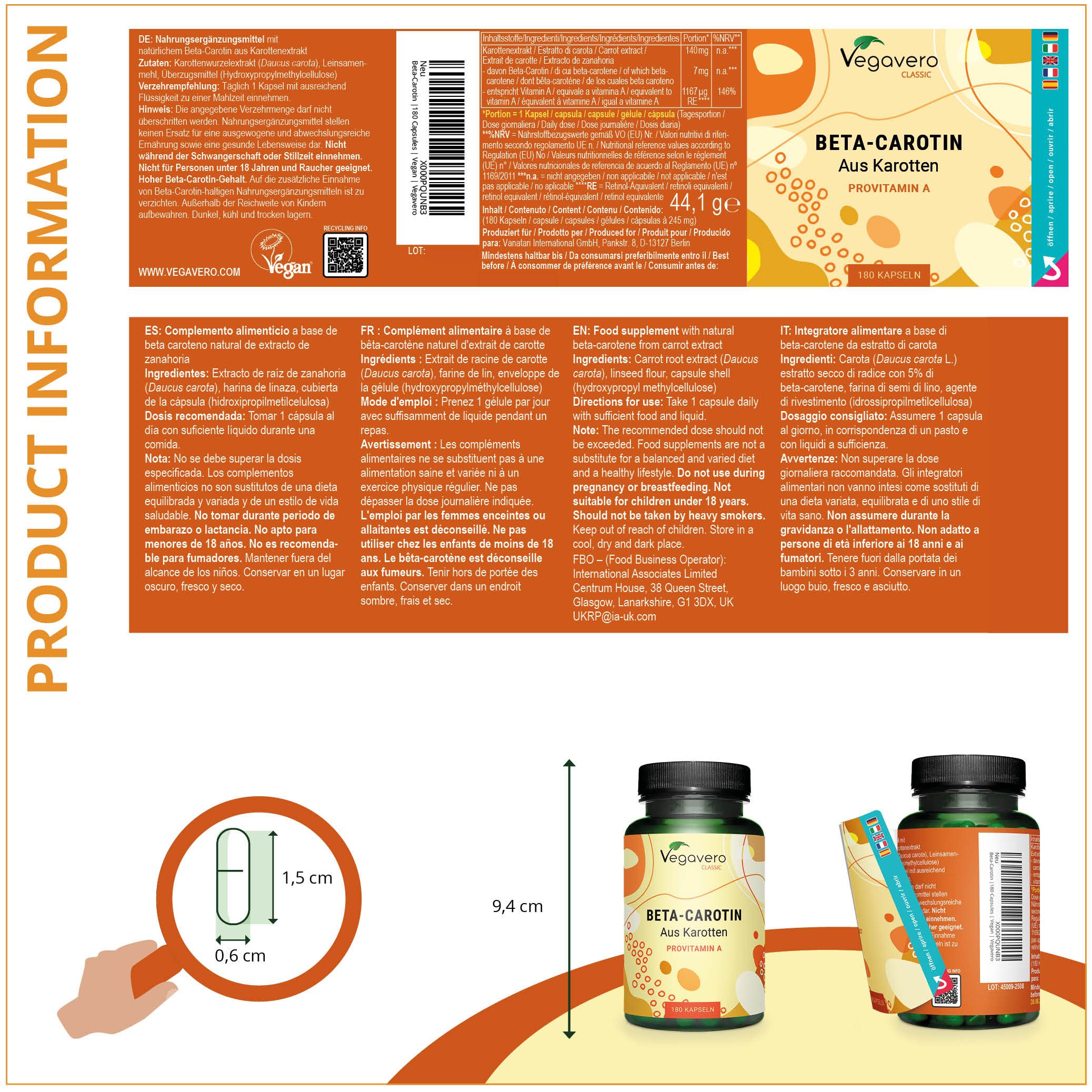 VEGAVERO Betacarotene