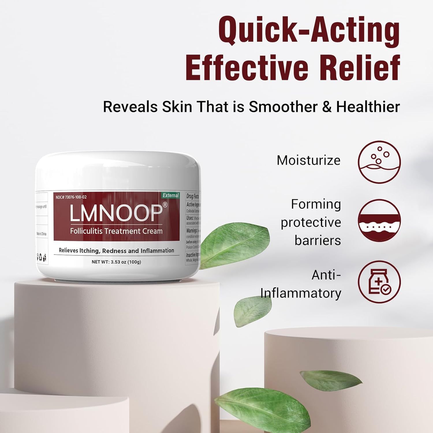 LMNOOP crema per follicolite per cuoio capelluto e corpo