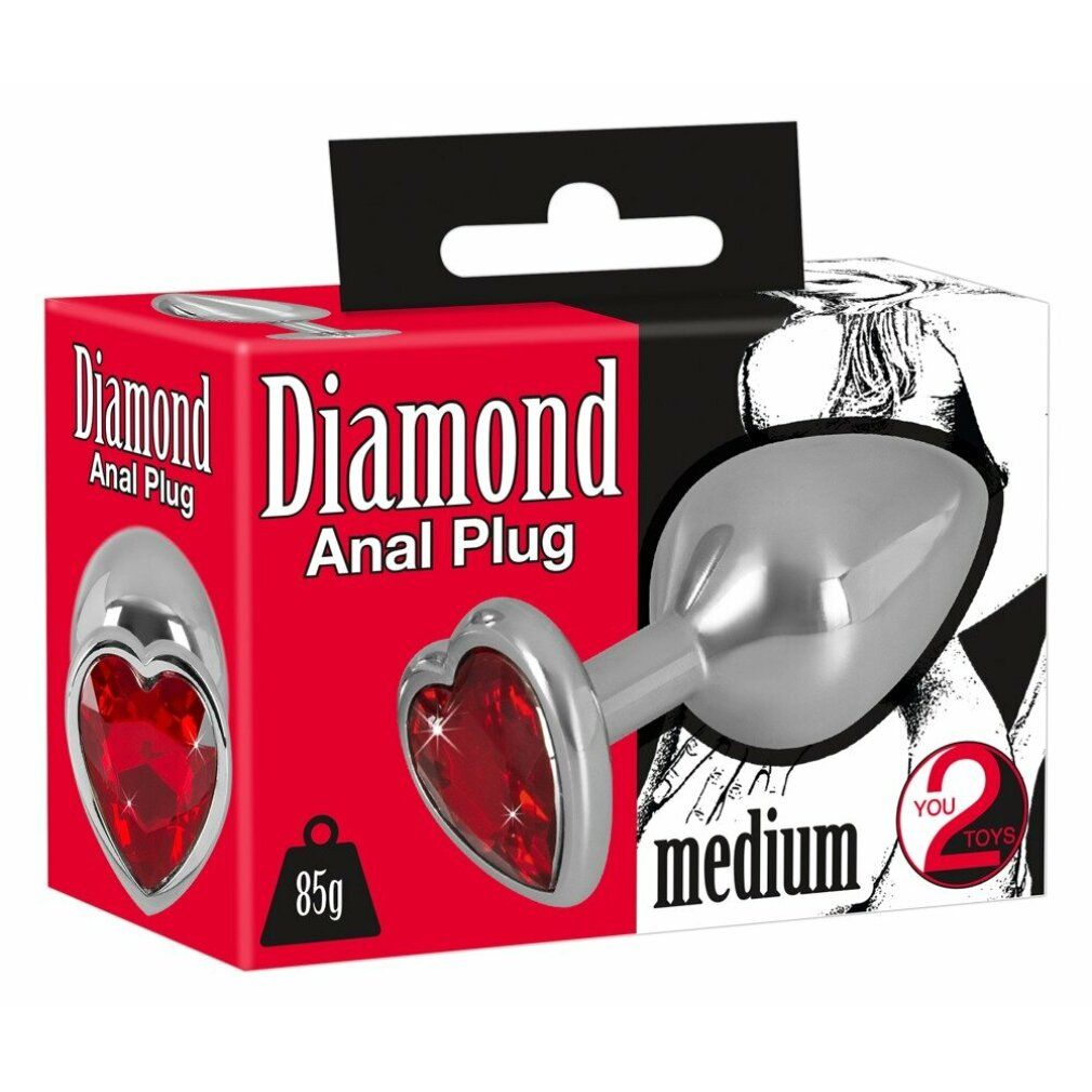 Plug anale diamantato medio