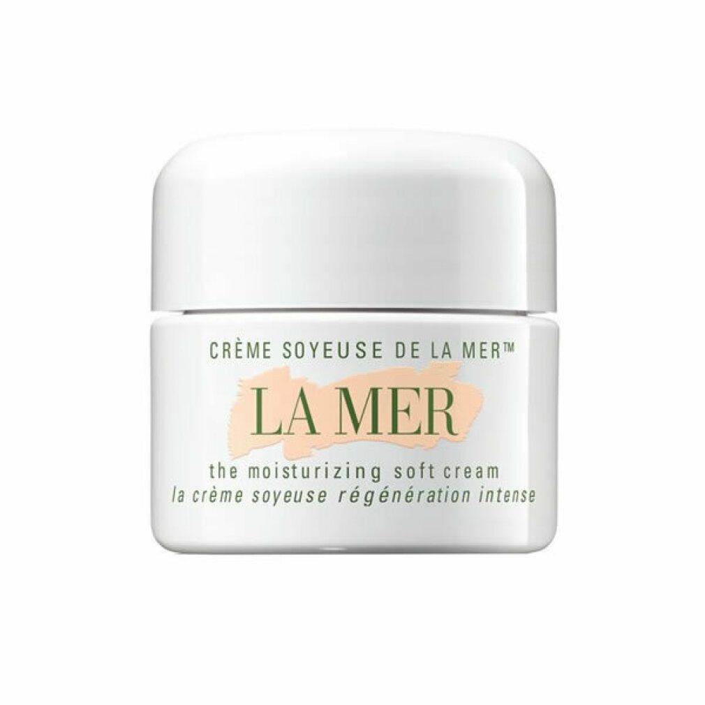 Vasetto bianco con coperchio. "LA MER" sul vasetto.