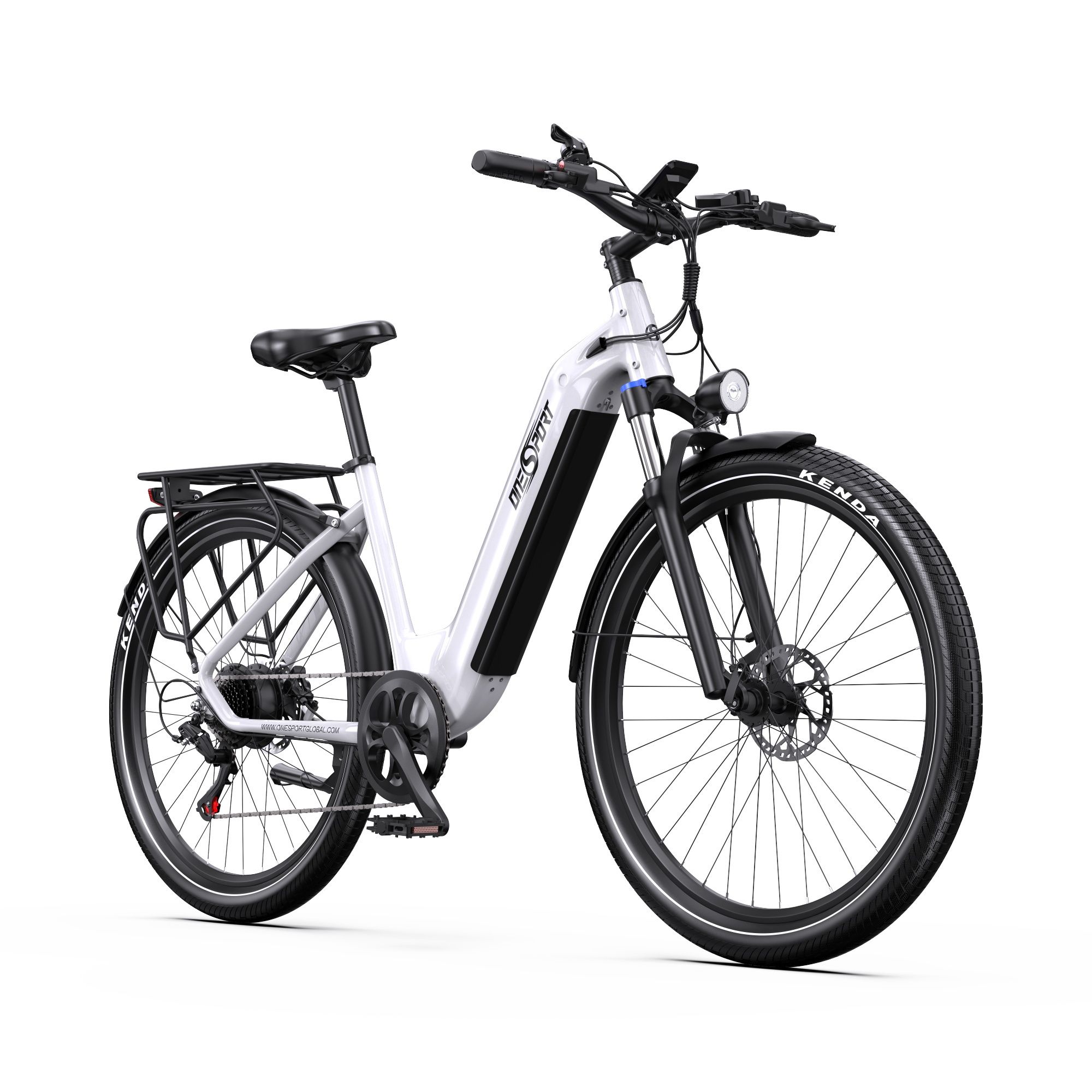 Bici elettrica da città ONESPORT OT05, batteria da 36 V 18,2 Ah