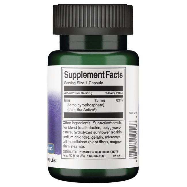 SWANSON Ferro SunActive 15 mg