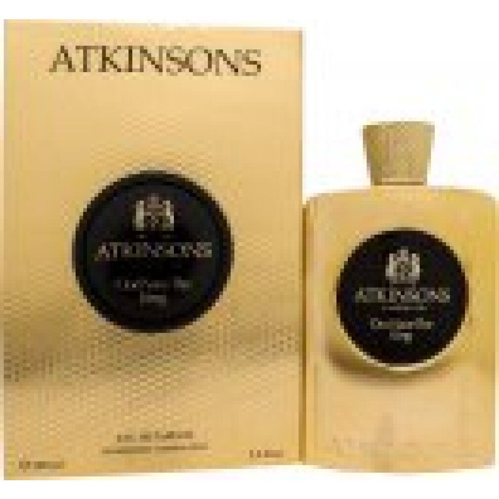 Flacone e confezione dorati. Etichetta nera con logo e testo. Visibile "Oud Save The King" e "Eau de Parfum".
