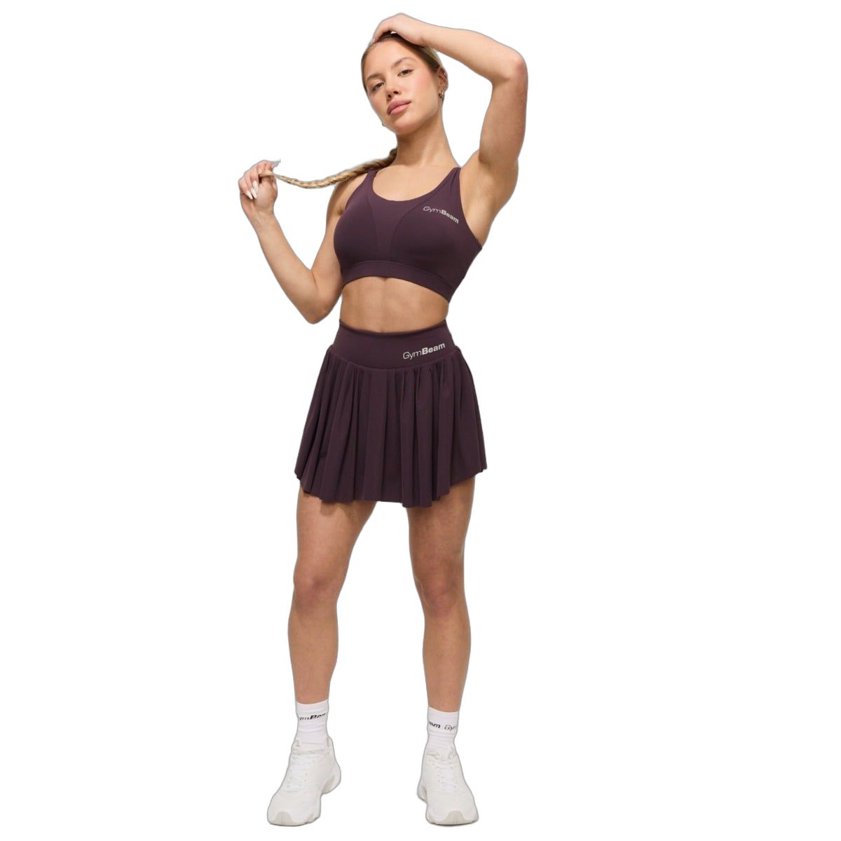 GymBeam Reggiseno sportivo donna BEAT Berrywood con spalline incrociate