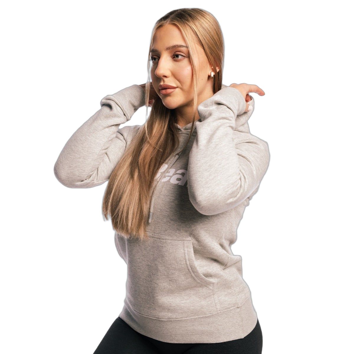 GymBeam Felpa donna regular a maniche lunghe Athlete Grey
