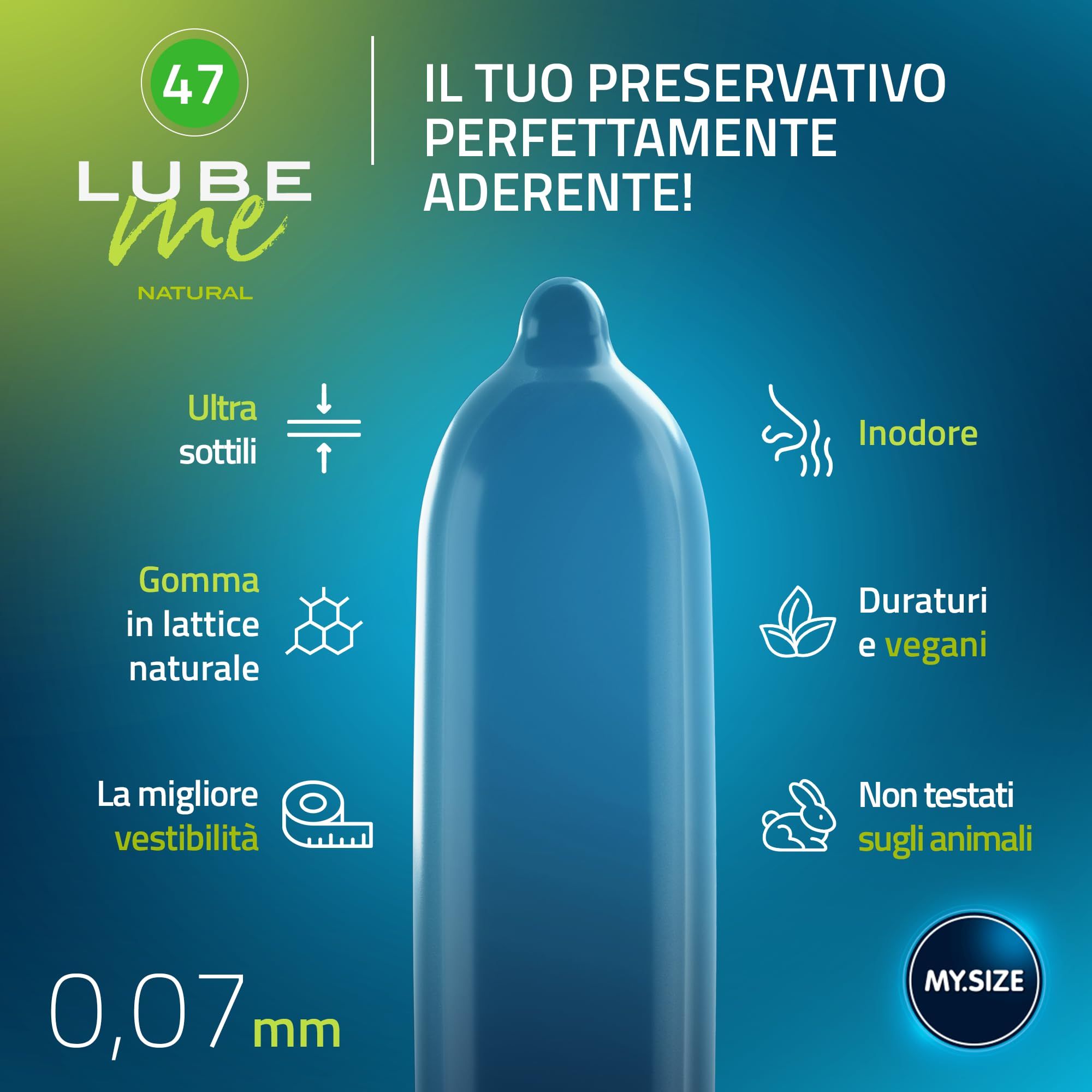 MY.SIZE PRO Preservativi + LUBE ME Natural + Body Candle Set