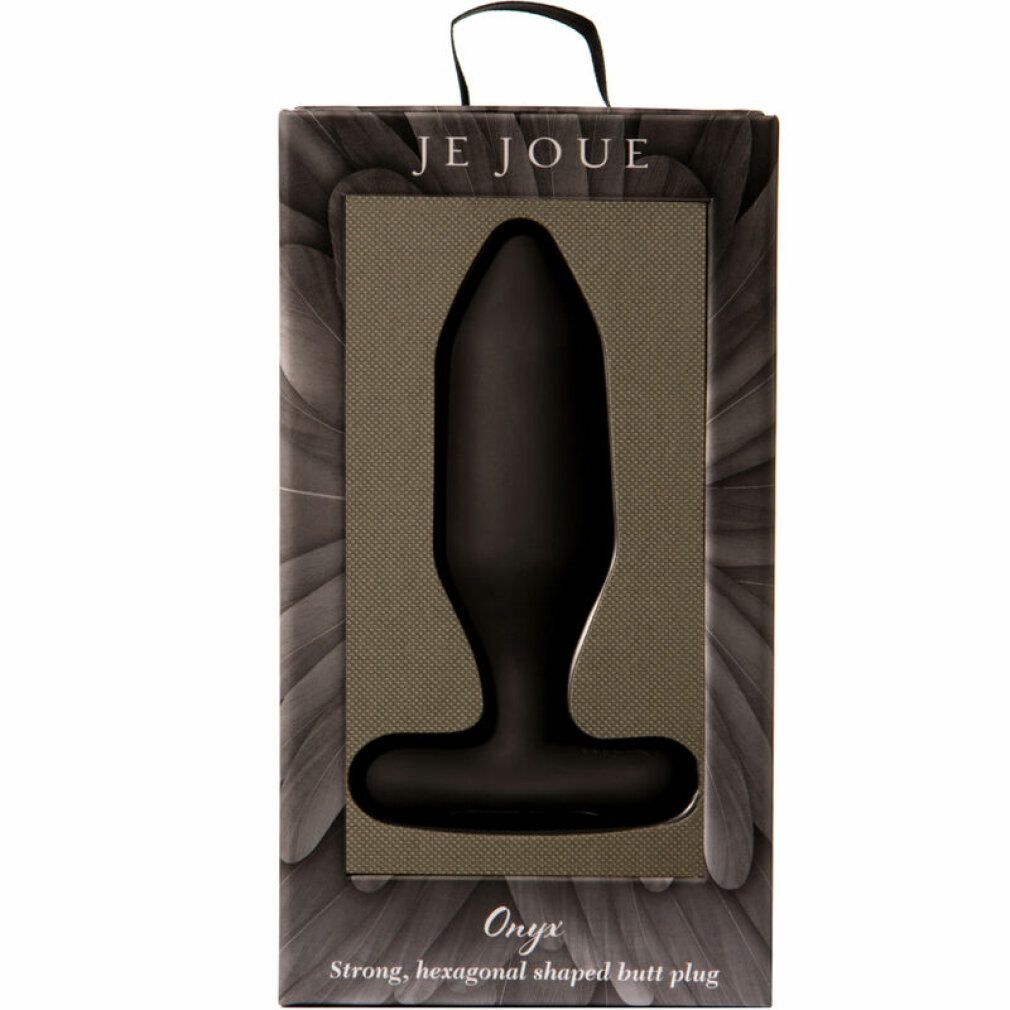 Confezione con plug anale nero. Marchio 'Je Joue'. Nome prodotto 'Onyx'.