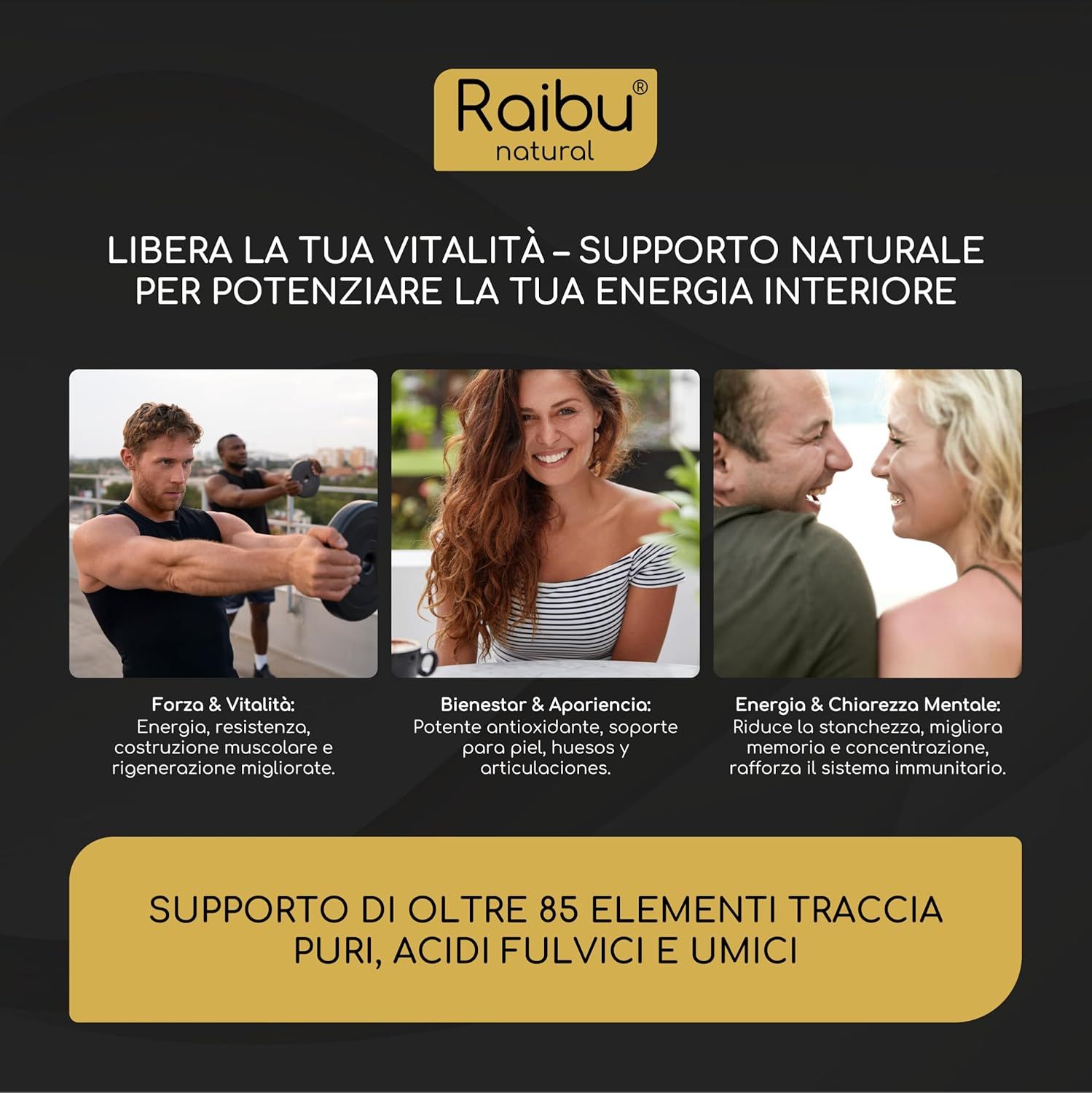 Shilajit Himalayano Puro - Resina ad Alta Potenza - RAIBU