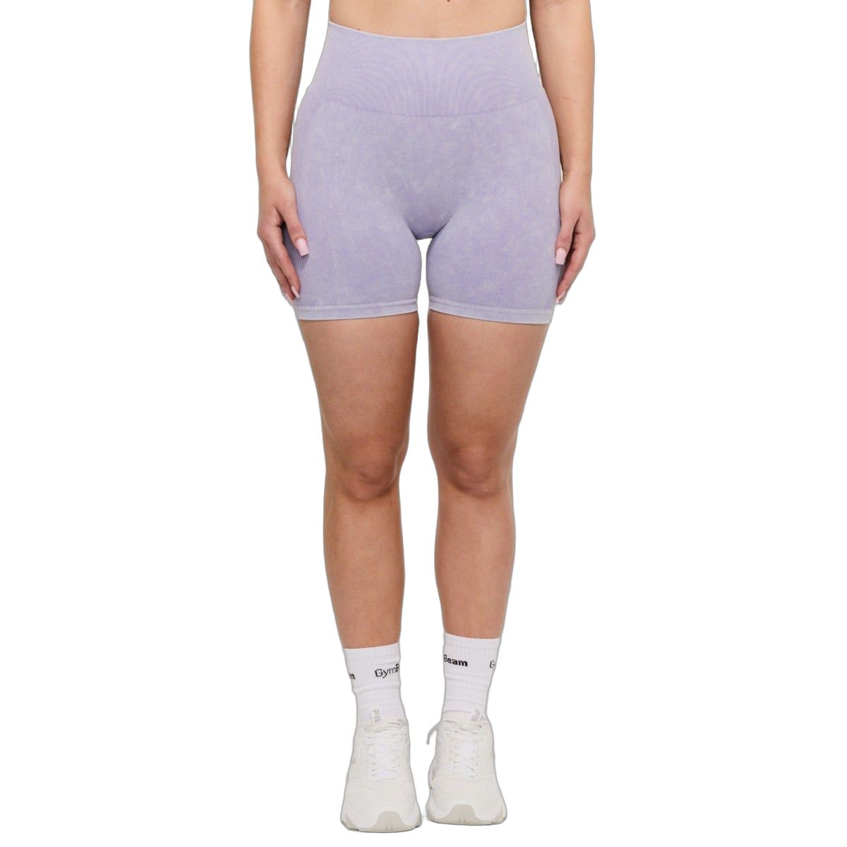GymBeam Pantaloncini donna Lift Seamless Violet a vita alta senza cuciture