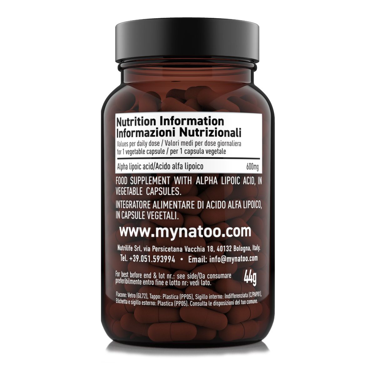 Natoo Acido Alfa Lipoico 600mg