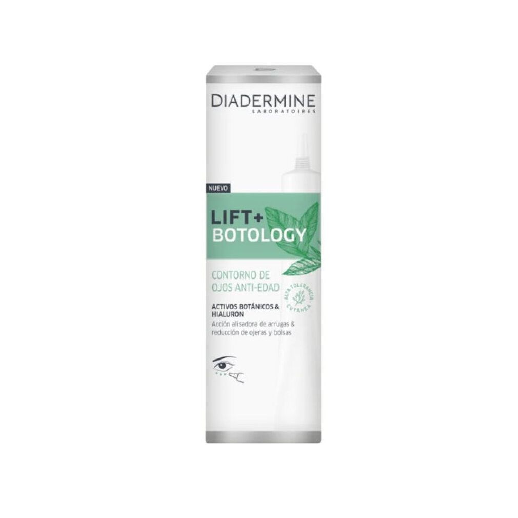 Diadermine Lift+ Botology crema contorno occhi. Cura anti-età per la zona del contorno occhi con attivi botanici e ialuronico.