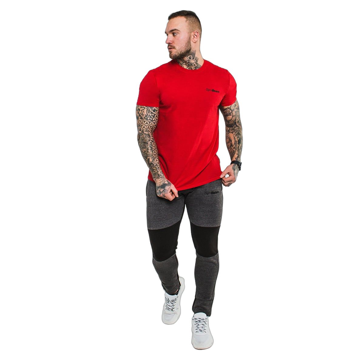 GymBeam T-shirt uomo Basic Cherry Red regular