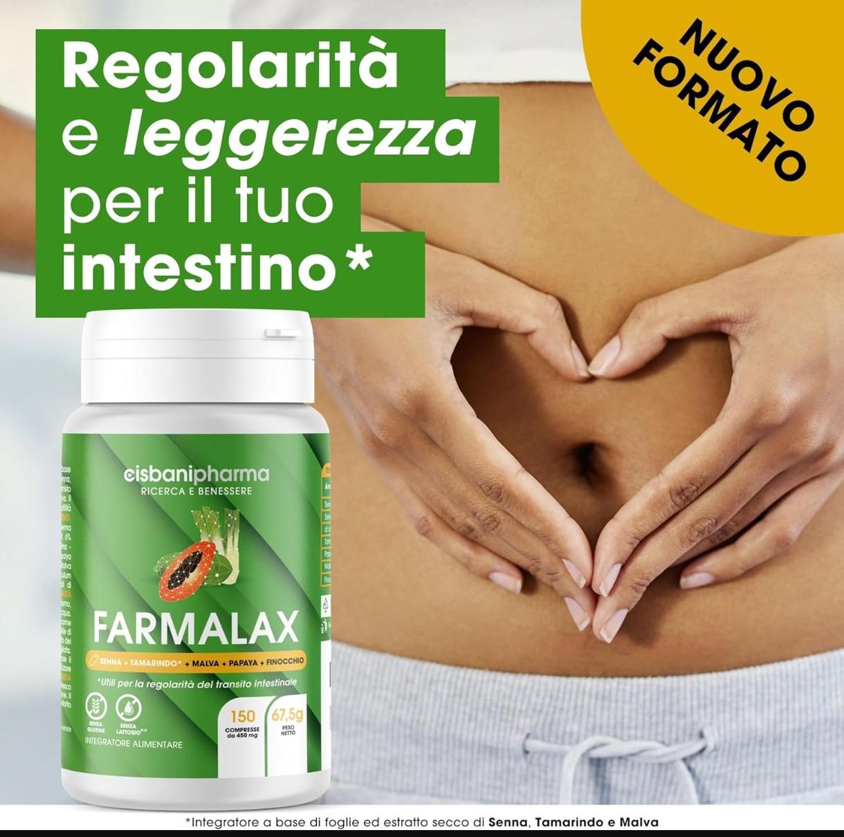 Cisbani Pharma Farmalax compresse - Integratore per la regolarità intestinale