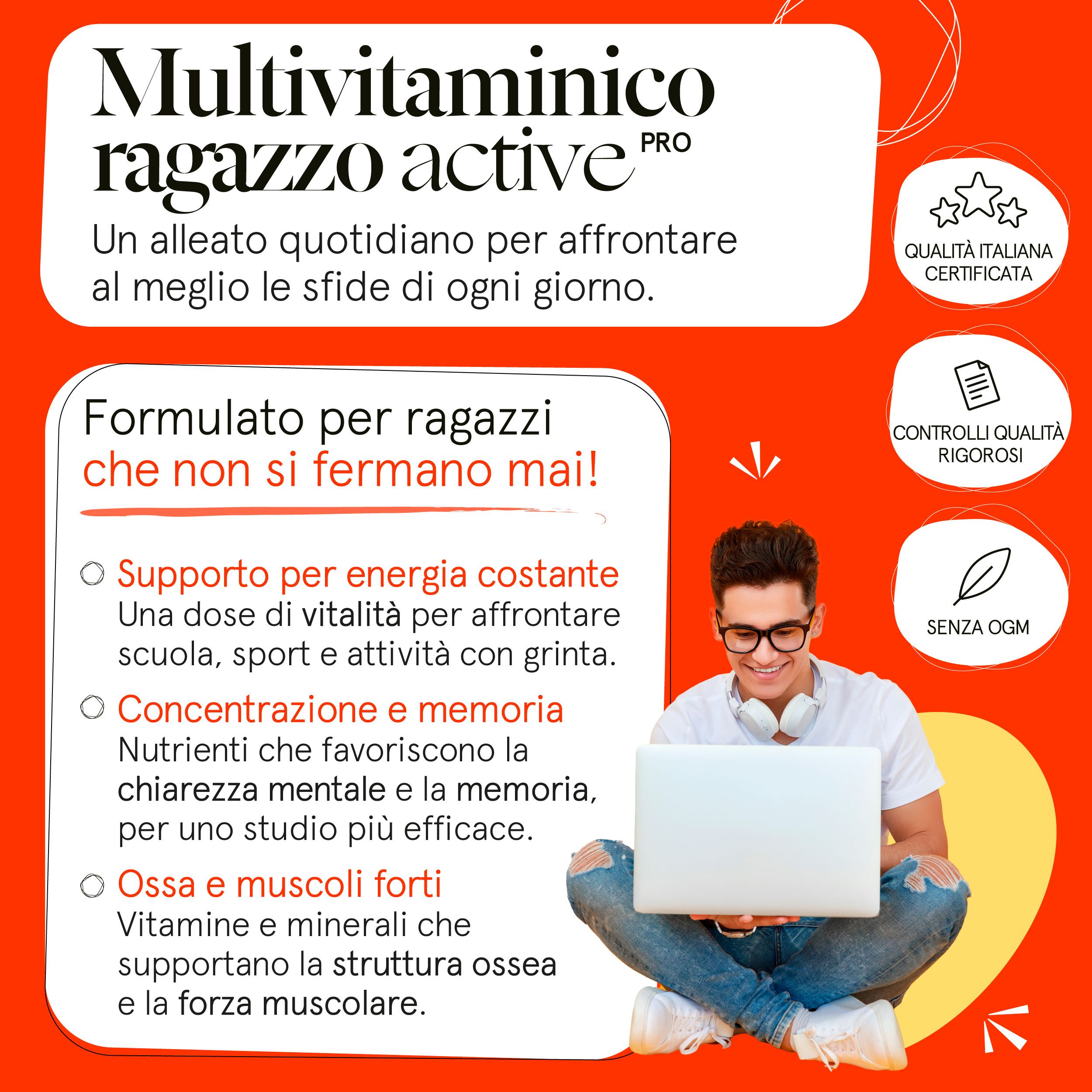 Vitaminact - Multivitaminico Ragazzo Active Pro
