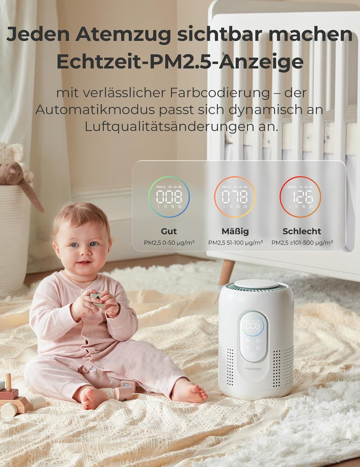 Purificatore d’aria per la cameretta Momcozy