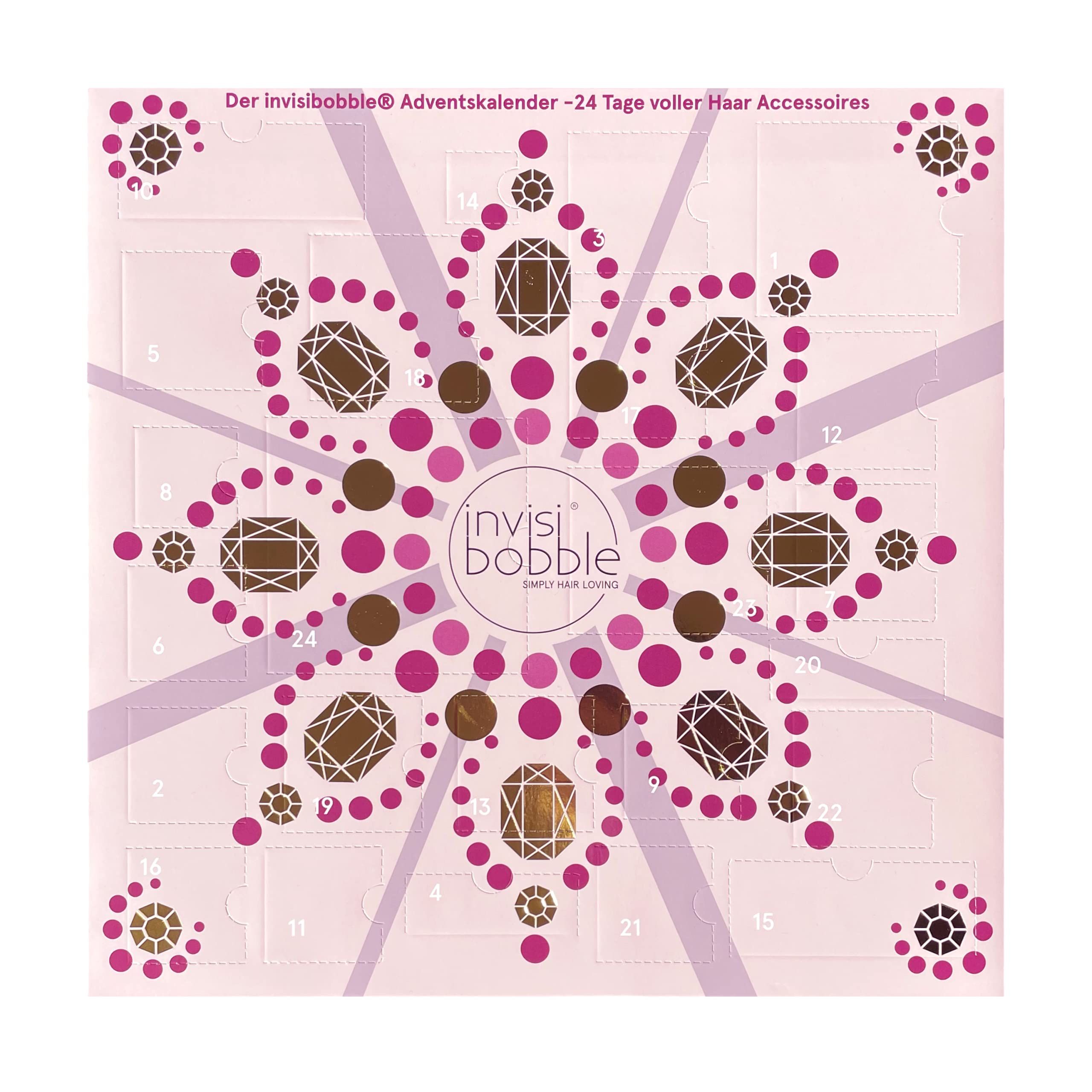 Invisibobble Original - Calendario dell'Avvento 2021, 24 accessori per capelli