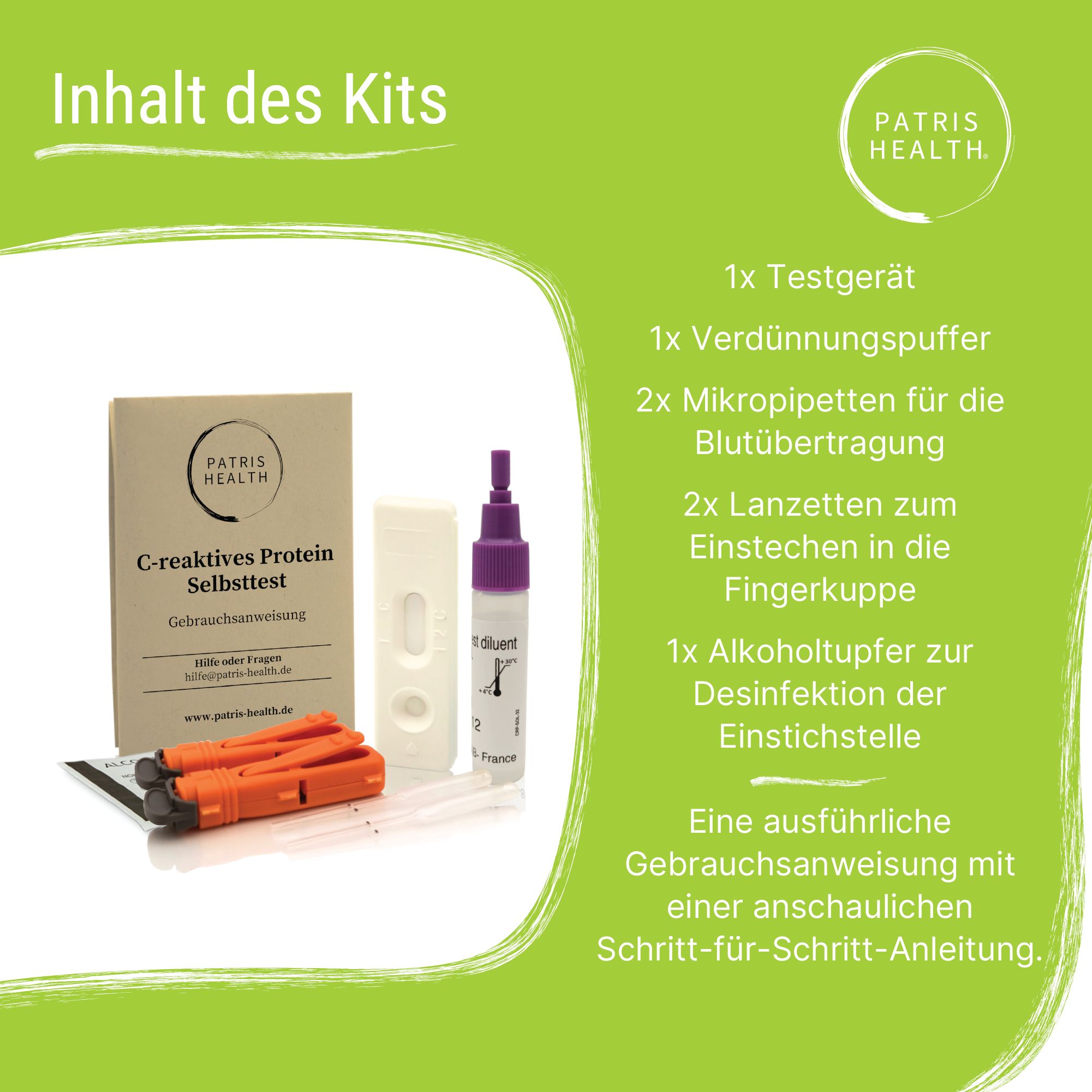 Test per la Proteina C-Reattiva Patris Health®
