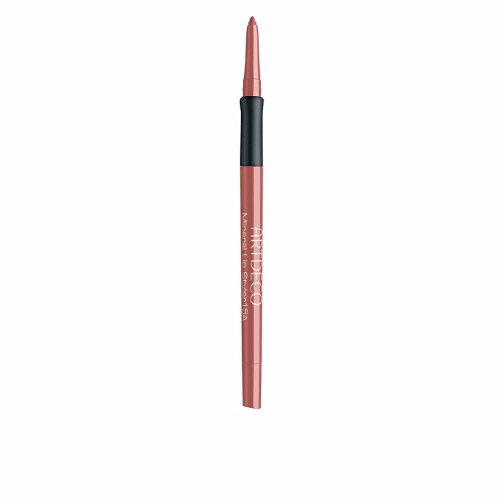Artdeco Mineral Lip Styler. Matita labbra rosa con sezione nera. Punta rivolta verso l'alto.